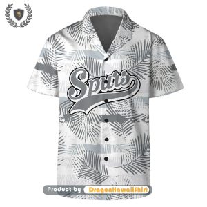 San Antonio Spurs Team Logo Pattern Leaves Tropical DragonHawaii Hawaiian Set